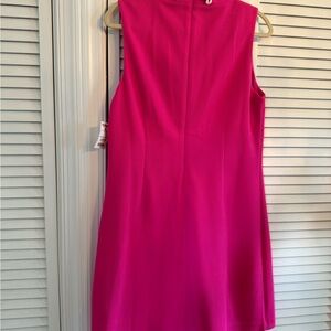 Vince Camuto Pink Sheath Dress Mock Neck Sleeveless